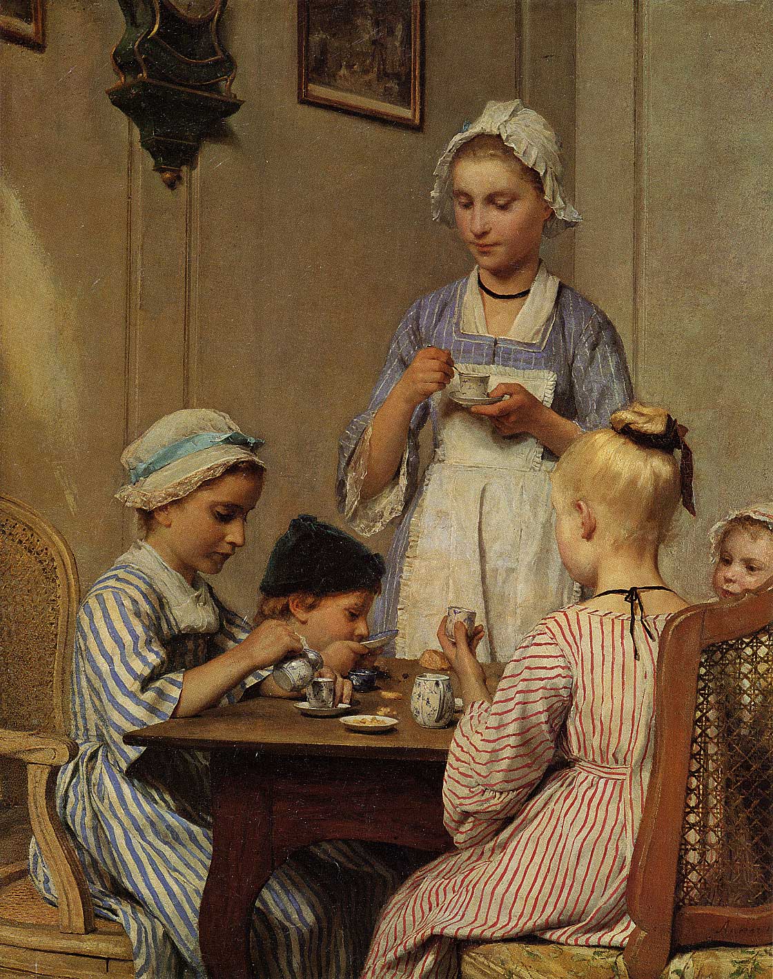 Albert Anker - Kinderfrühstück - 1879 - Öl auf Leinwand - 81x65 cm, Kunstmuseum, Basel