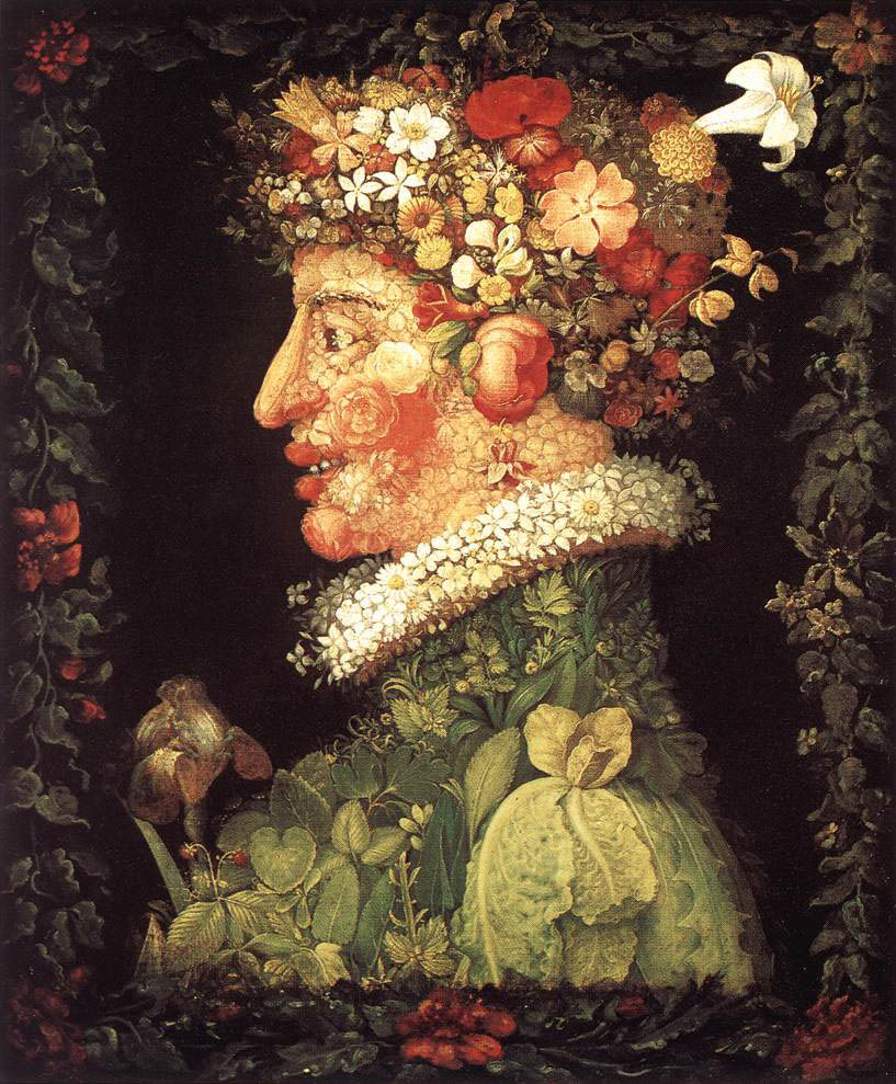 Giuseppe Arcimboldo - Spring - 1573 - Oil on Canvas - 76x64 cm - Louvre, Paris