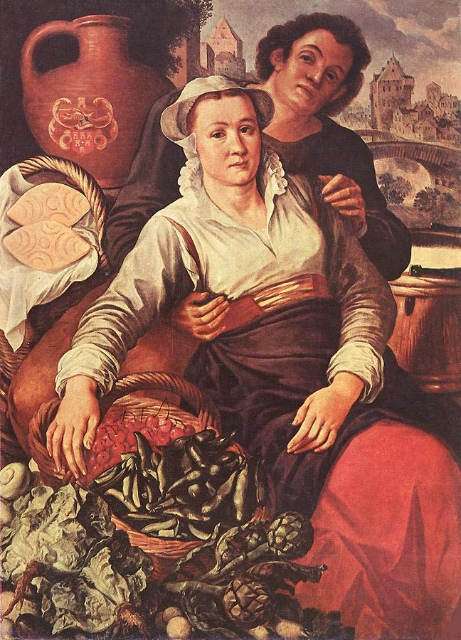 Joachim Beuckelaer - Market Scene - Oil on Wood - 113x82 cm - Museum of Fine Arts, Budapest