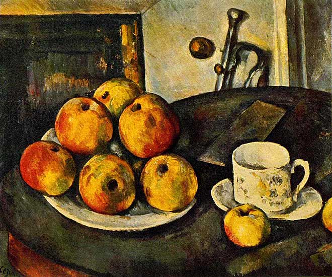Paul Cézanne - Stilleben mit Äpfeln (1890) - Öl auf Leinwand