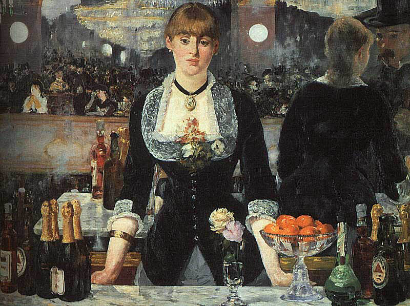 Edouard Manet - A Bar At Folies-Bergère (1882) - Öel auf Leinwand - Courtauld Institute Galleries, London