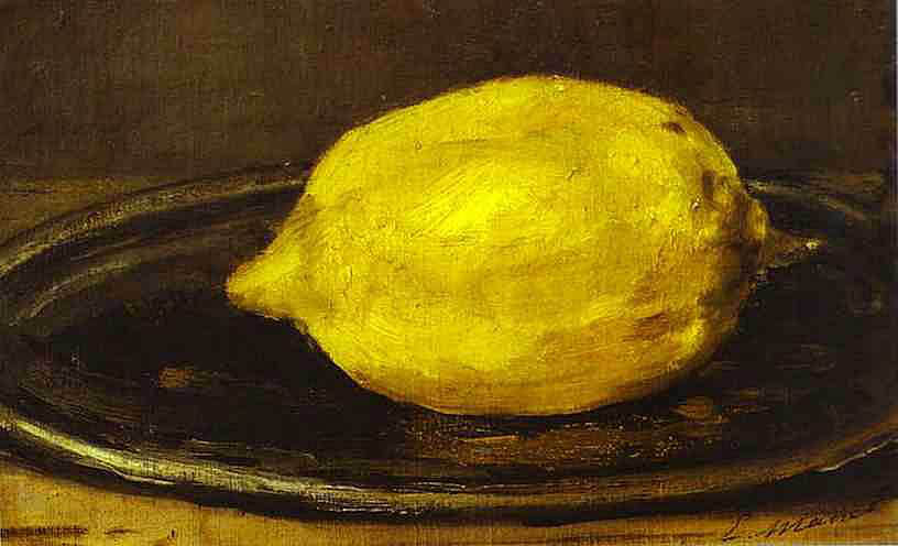 Edouard Manet - Die Zitrone (1880) - Öl auf Leinwand - Musée d'Orsay, Paris