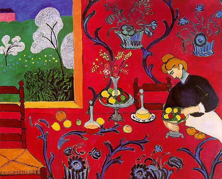Henri Matisse - Harmonie in Rot (1908) - Öl auf Leinwand - L'Hermitage, St. Petersburg