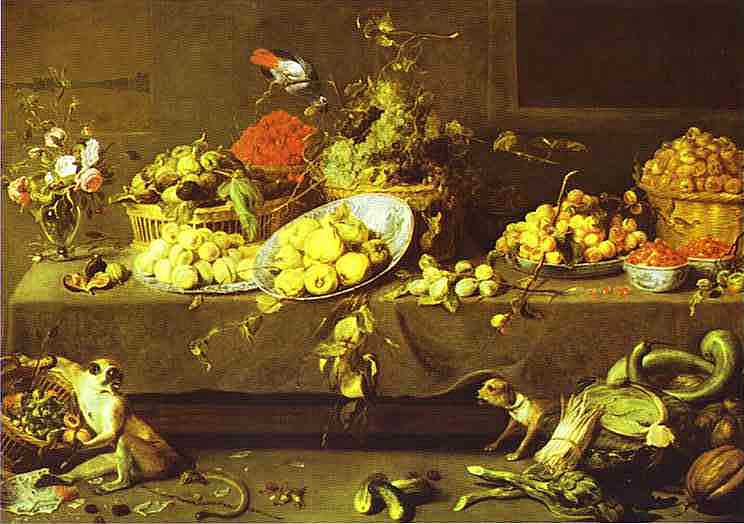 Frans Snyders - Blumen, Früchte und Gemüse - Öl auf Leinwand - Königliches Museum für Malerei, Antwerpen