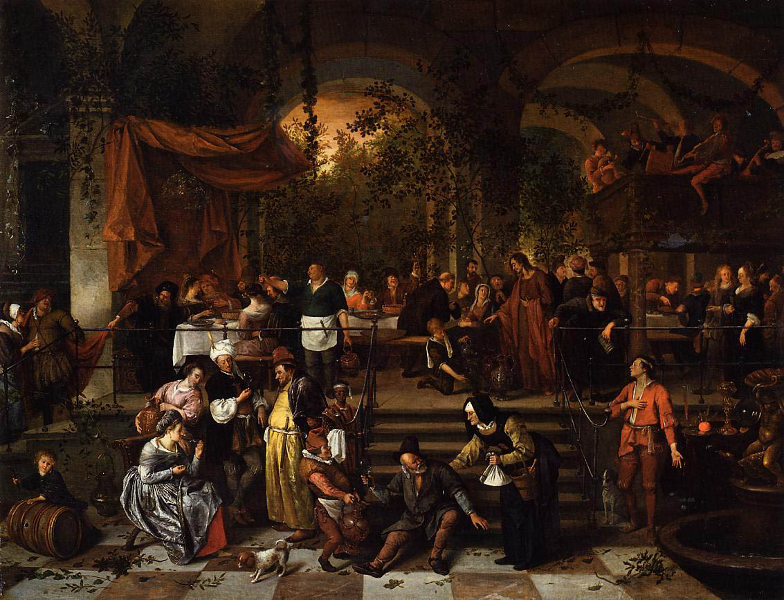 Jan Steen - The Wedding Feast at Cana - 1670-72 - Oil on Panel - National Gallery of Ireland, Dublin