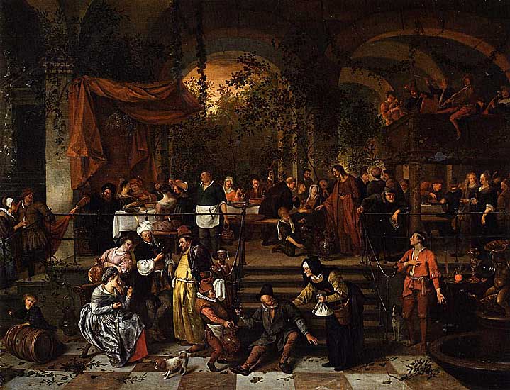 Jan Steen - The Wedding Feast at Cana - 1670-72 - Oil on Panel - National Gallery of Ireland, Dublin