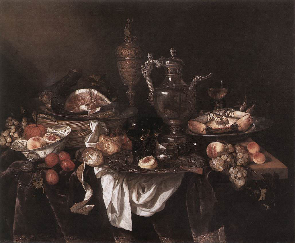 Abraham van Beyeren - Banquet-Stilleben (undatiert) - Öl auf Leinwand - 100x121 cm - Mauritshuis, Den Hague