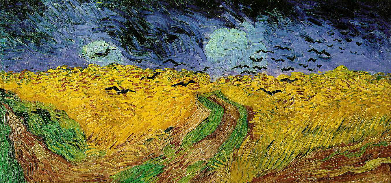 Vincent van Gogh - Wheat Field under threatening Skies - 1890 - Oil on canvas - 51x101 cm - Vincent van Gogh Museum, Amsterdam