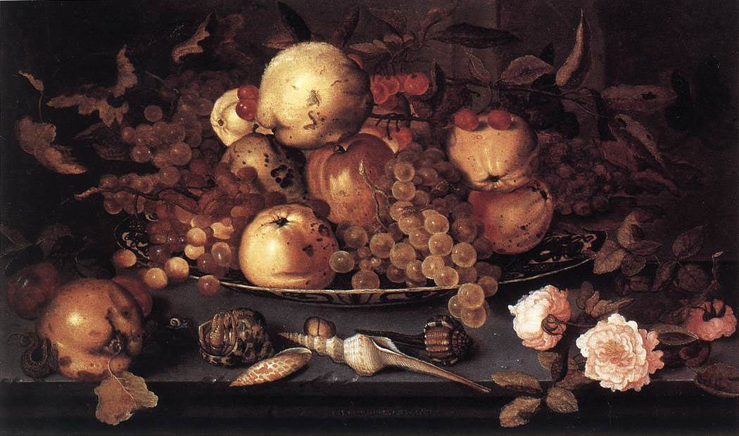 Balthasar van der Ast - Stilleben mit Fruchtschale - Öl auf Holz - Staatliche Museen, Berlin