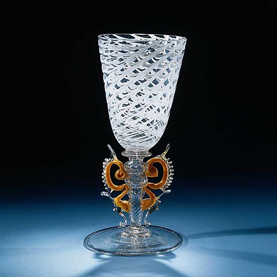 Weinglas - um 1550 - Höhe 13 cm, Durchmesser 14 cm - Rijksmuseum, Amsterdam