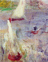 Flussszene aus "Das Frühstück der Ruderer" von Pierre-Auguste Renoir