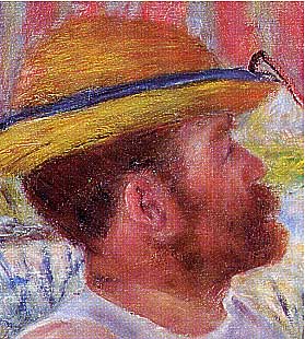 Herr Fournaise - Detail aus "Das Frühstück der Ruderer" von Pierre-Auguste Renoir