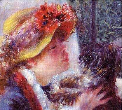Aline Charigot - Detail aus "Das Frühstück der Ruderer" von Pierre-Auguste Renoir