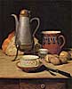 Albert Anker - Stilleben: Kaffee und Kartoffeln - um 1896 - Öl auf Leinwand - 51x42 cm