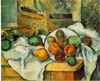 Paul Cézanne - Table, Napkin, and Fruit (Un coin de table) (1895-1900)