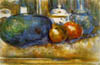 Paul Cézanne - Stilleben mit Wassermelone und Granatapfel (1900-06)