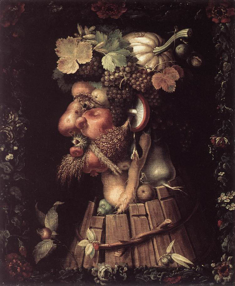 Giuseppe Arcimboldo - Autumn - 1573 - Oil on Canvas - 76x64 cm - Louvre, Paris