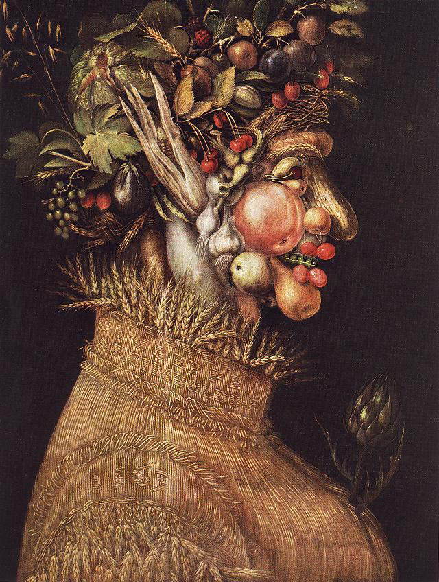 Giuseppe Arcimboldo - Summer - 1563 - Oil on panel - 67x51 cm - Kunsthistorisches Museum, Wien