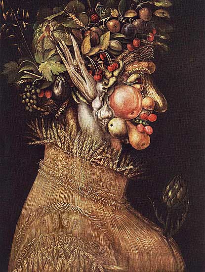 Giuseppe Arcimboldo - Summer - 1563 - Oil on panel - 67x51 cm - Kunsthistorisches Museum, Wien