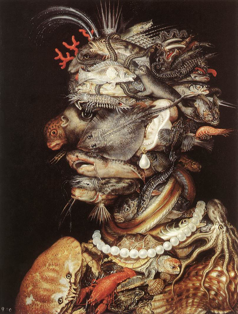 Giuseppe Arcimboldo - The Water - 1566 - Oil on Canvas - 97x71 cm - Skoklosters Slott, Stockholm