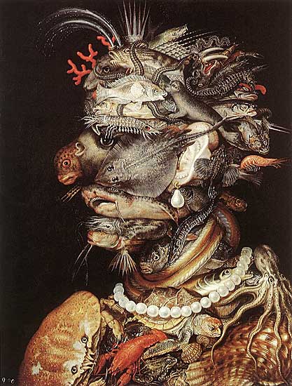 Giuseppe Arcimboldo - The Water - 1566 - Oil on Canvas - 97x71 cm - Skoklosters Slott, Stockholm