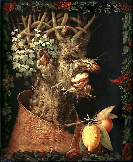 Giuseppe Arcimboldo - Winter - 1573 - Oil on Canvas - 76x64 cm - Louvre, Paris