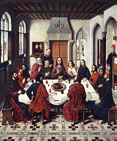 Dirk Bouts (The Elder) - The Last Supper - 1464-67 - Oil on Panel - 180x150 cm - St Peterskerk, Leuven