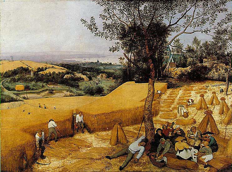 Pieter Brueghel - Harvesters - 1565 - Oil on wood - 118x160 cm - Metropolitan Museum of Art, NY