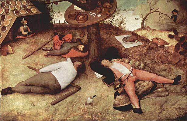 Pieter Brueghel - Schlaraffenland