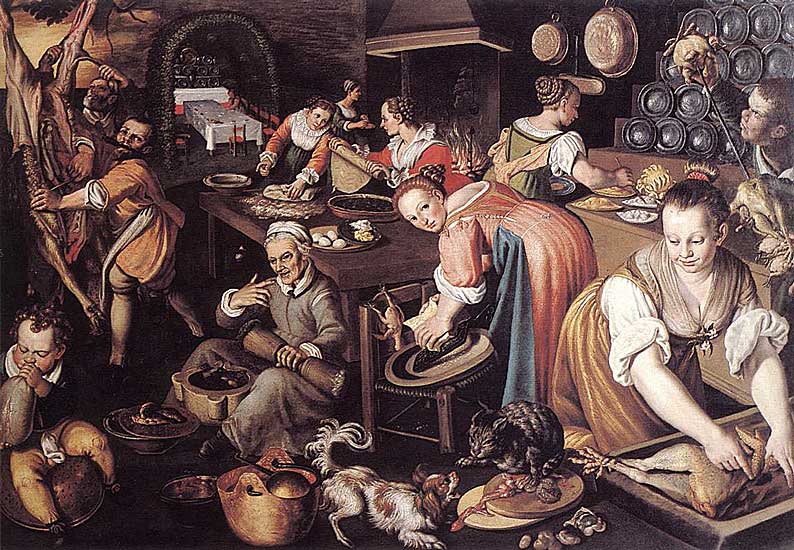 Vincenzo Campi - Kitchen - ca. 1580 - Oil on Canvas - Pinacoteca di Brera, Mailand