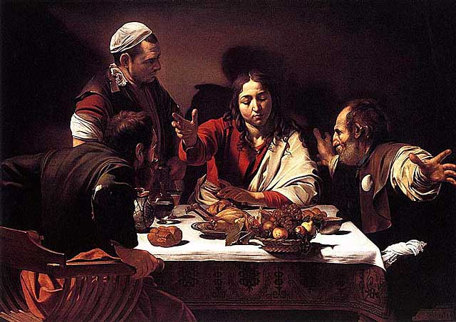 Michelangelo Caravaggio - Supper at Emmaus - 1601 - Oil on Canvas - National Gallery, London