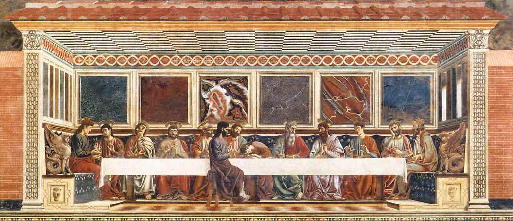 Andrea del Castagno - The Last Supper - 1447-49 - Fresco Sant Apollonia, Florenz