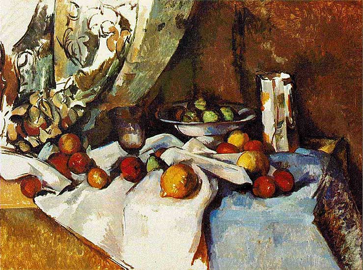 Paul Cézanne - Stilleben mit Äpfeln (1895-98)  - Öl auf Leinwand - 69x 93 cm - The Museum of Modern Art, New York