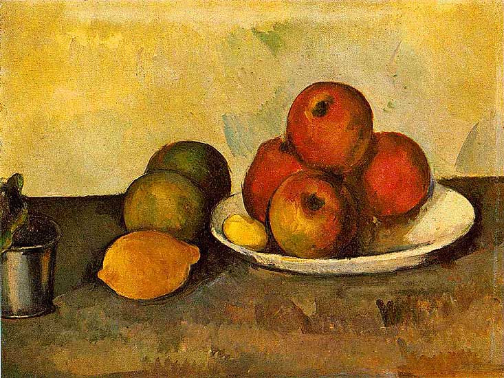 Paul Cézanne - Stilleben mit Äpfeln (ca. 1890) - Öl auf Leinwand - 35x46 cm - L'Hermitage, St Petersburg