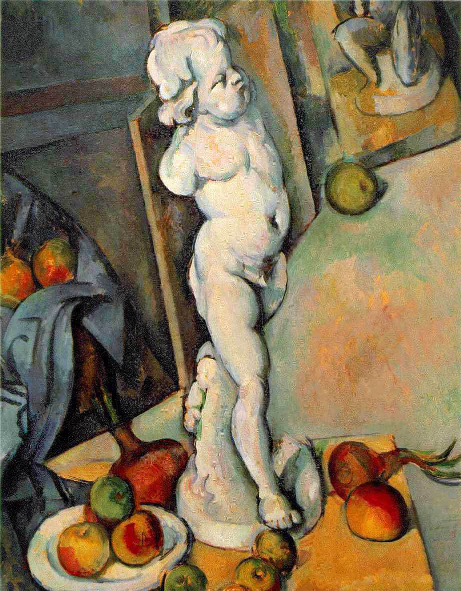 Paul Cézanne - Stilleben mit Gipsstatue (1895) - 70x57 cm - Courtauld Institute of Art London