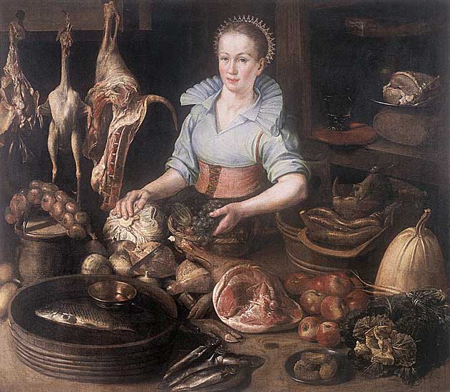Pieter Cornelisz van Ryck - The Kitchen Maid - 1628 - Oil on Canvas - 116x134 cm - Museum voor Schone Kunsten, Ghent