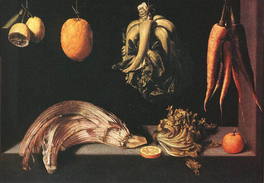 Juan Sanchez Cotán - Stilleben (ca. 1600) - Öl auf Leinwand - Hernani Collection, Madrid