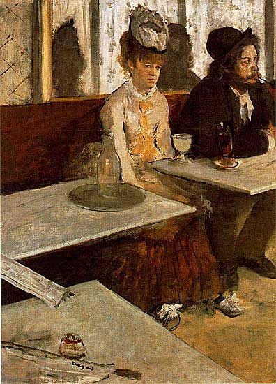 Edgar Degas - Absinthe - 1876 - Oil on canvas - 92x68 cm - Musee d'Orsay, Paris