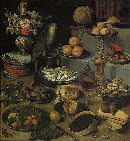 Georg Flegel - Grosses Schauessen (undat) - Öl auf Kupfer -78x67 cm - Alte Pinakothek, München