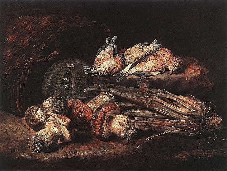 Jan Fyt - Champignons (undatiert) - Öl auf Holz - 49 x 64 cm - Musées Royaux des Beaux-Arts, Brussels