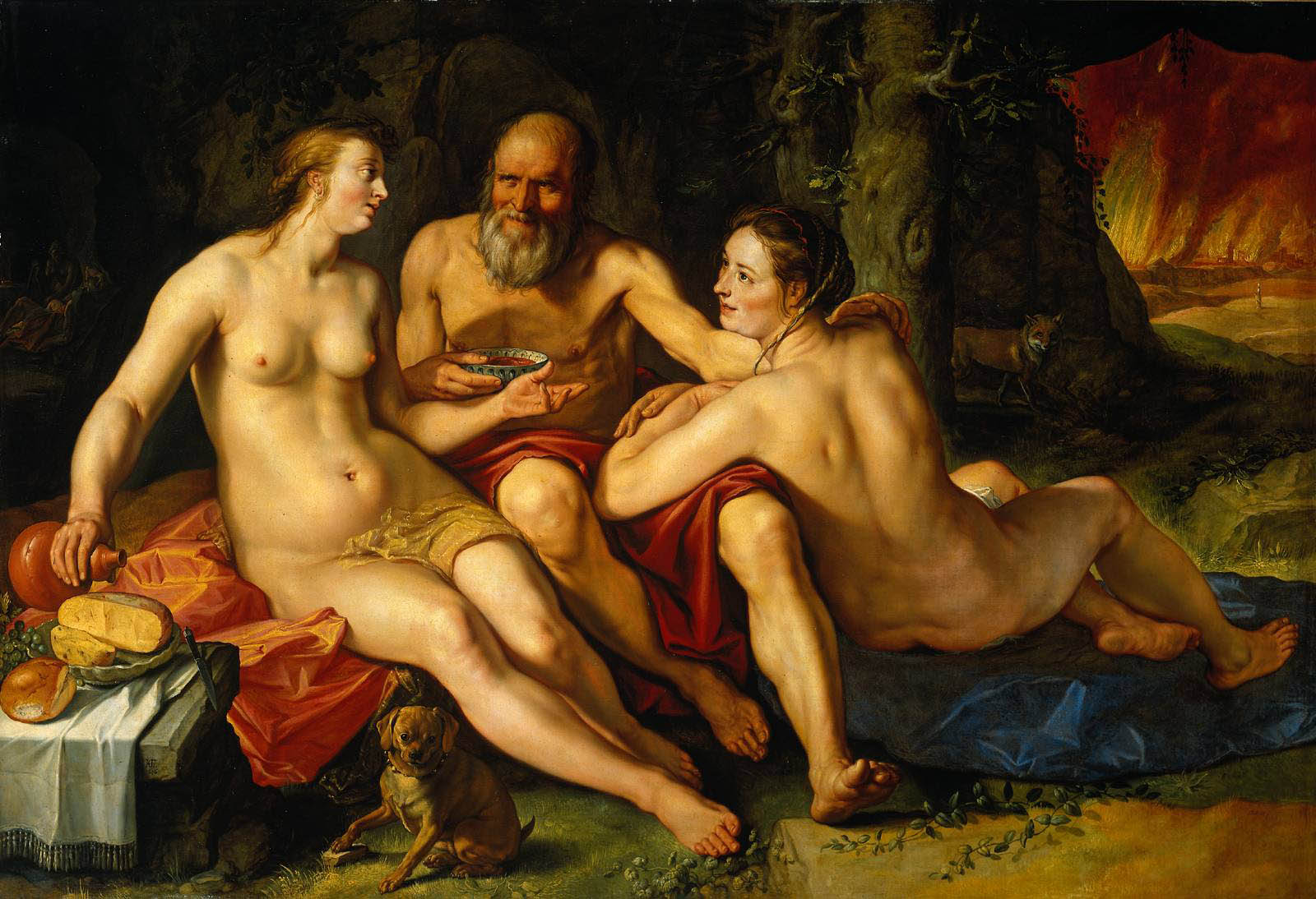 Hendrick Goltzius - Lot and his Daughters - 1616 - Oil on Canvas - 140x204 cm - Rijksmuseum, Amsterdam