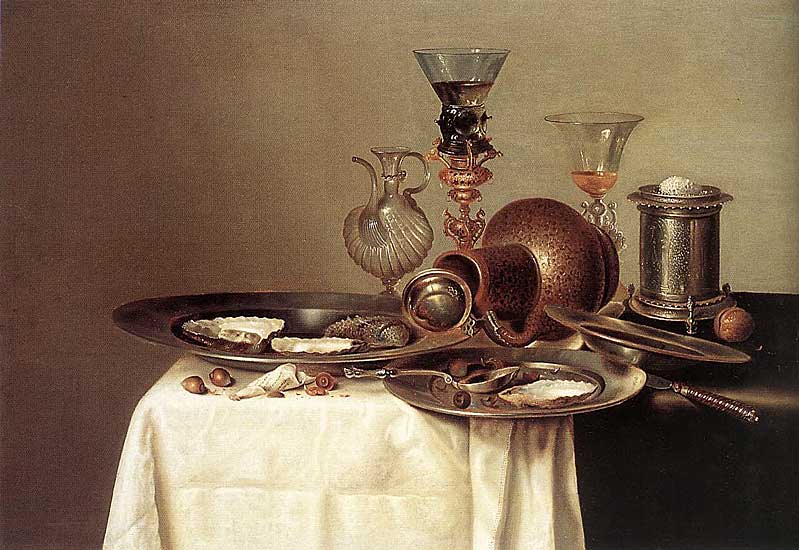 Willem Claesz Heda - Stilleben (1637) - Öl auf Holz - 52x74 cm - Museum Mayer van den Bergh, Antwerpen