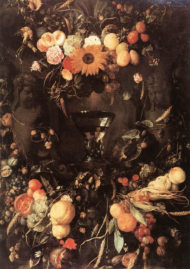 Jan Davidsz Heem - Stilleben mit Früchten und Blumen (1650) - Öl auf Leinwand - Gemäldegalerie Dresden