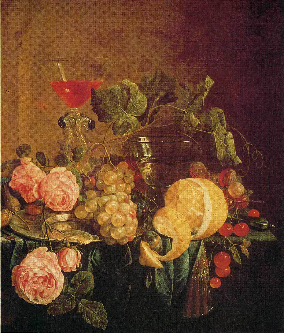 Jan Davidsz Heem - Stilleben mit Blumen und Früchten (ca. 1650) - Öl auf Leinwand - Art Gallery and Museum, Cheltenham