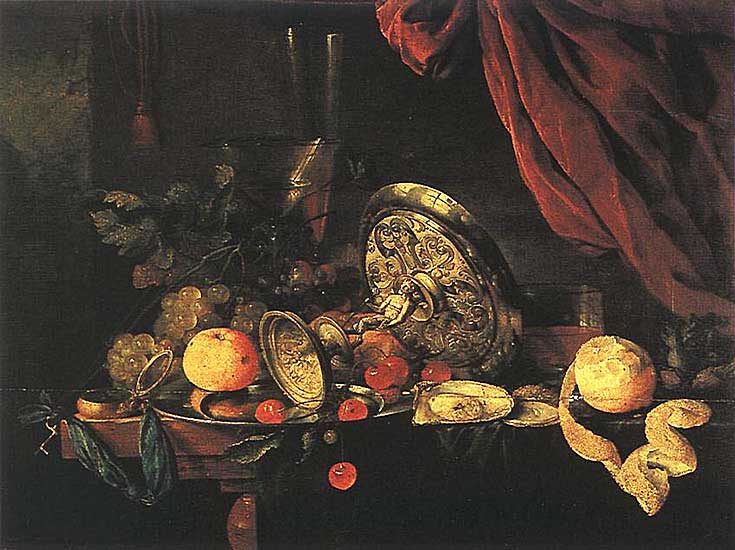 Jan Davidsz Heem - Stilleben (undatiert) - Öl auf Holz - 49x64 cm - Museo del Prado, Madrid
