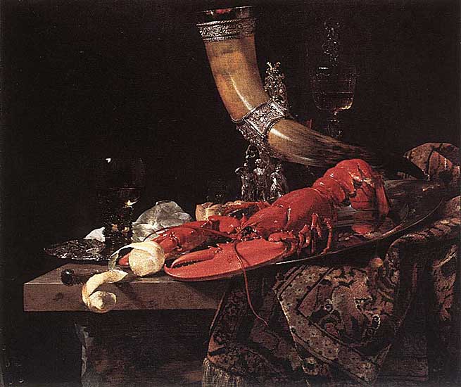 Willem Kalf - Stilleben mit Trinkhorn (ca. 1653) - Öl auf Leinwand - 86x102 cm - National Gallery, London