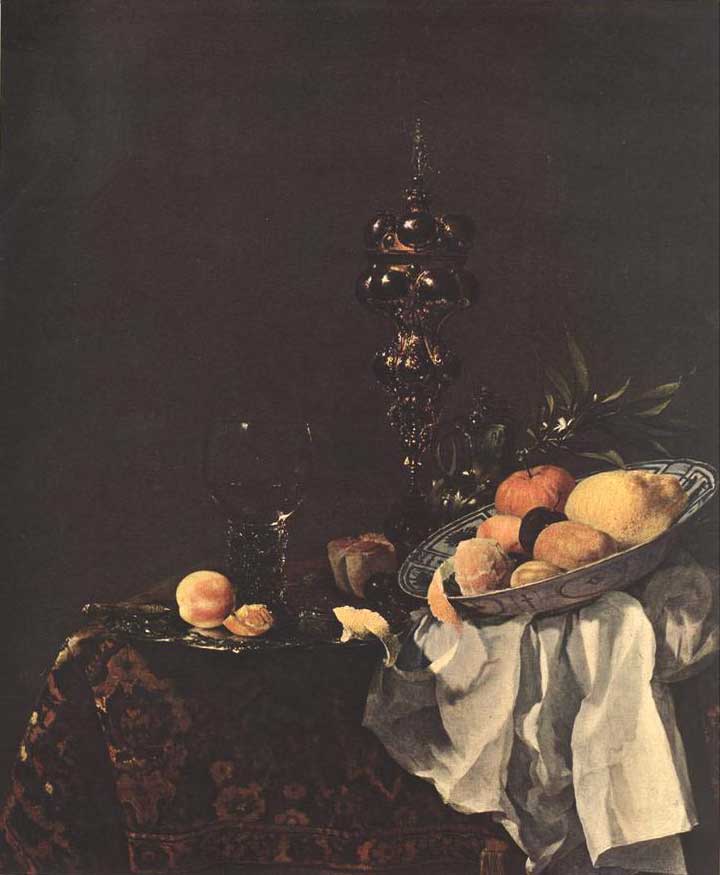 Willem Kalf - Stilleben (nach 1650) - Öl auf Leinwand - 105x88 cm - L'Hermitage, St. Petersburg