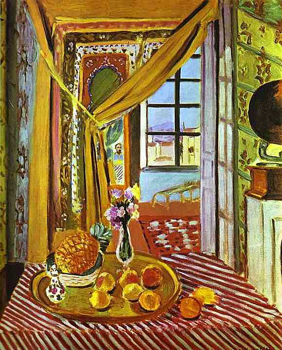 Henri Matisse - Raum mit Phonograph (1924) - Öl auf Leinwand - Private Sammlung