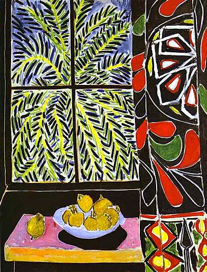 Henri Matisse - Der Ägyptische Vorhang (1948) - Öl auf Leinwand - Private Sammlung