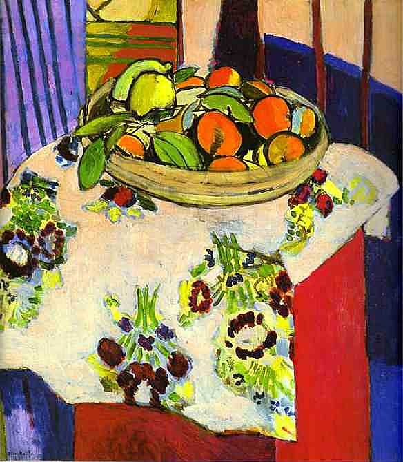 Henri Matisse - Nature-morte aux oranges (1912) - Öl auf Leinwand - 94x83 cm - Musée national Picasso, Paris 